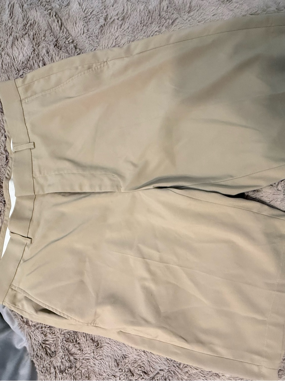 Men's Classic Khaki Dress Pants - Neutral Beige